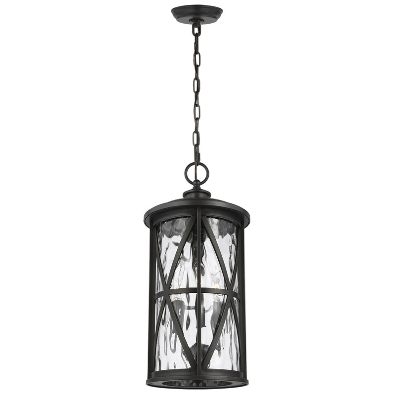 Three Light Outdoor Pendant<br /><span style="color:#4AB0CE;">Entrega: 4-10 dias en USA</span><br /><span style="color:#4AB0CE;font-size:60%;">PREGUNTE POR ENTREGA EN PANAMA</span><br />Collection: Millbrooke<br />Finish: Antique Bronze