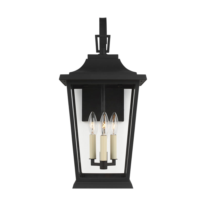 Three Light Lantern<br /><span style="color:#4AB0CE;">Entrega: 4-10 dias en USA</span><br /><span style="color:#4AB0CE;font-size:60%;">PREGUNTE POR ENTREGA EN PANAMA</span><br />Collection: Warren<br />Finish: Textured Black