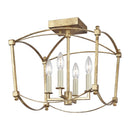 Four Light Semi-Flush Mount<br /><span style="color:#4AB0CE;">Entrega: 3-4 semanas en USA</span><br /><span style="color:#4AB0CE;font-size:60%;">PREGUNTE POR ENTREGA EN PANAMA</span><br />Collection: Thayer<br />Finish: Antique Gild