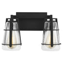 Generation Lighting - VS2472MBK - Two Light Vanity - Adelaide - Midnight Black