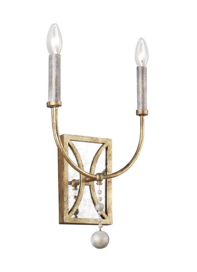 Generation Lighting - WB1920ADB - Two Light Wall Sconce - Marielle - Antique Gild