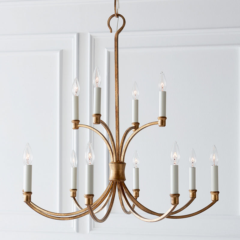 12 Light Chandelier<br /><span style="color:#4AB0CE;">Entrega: 4-10 dias en USA</span><br /><span style="color:#4AB0CE;font-size:60%;">PREGUNTE POR ENTREGA EN PANAMA</span><br />Collection: Westerly<br />Finish: Antique Gild