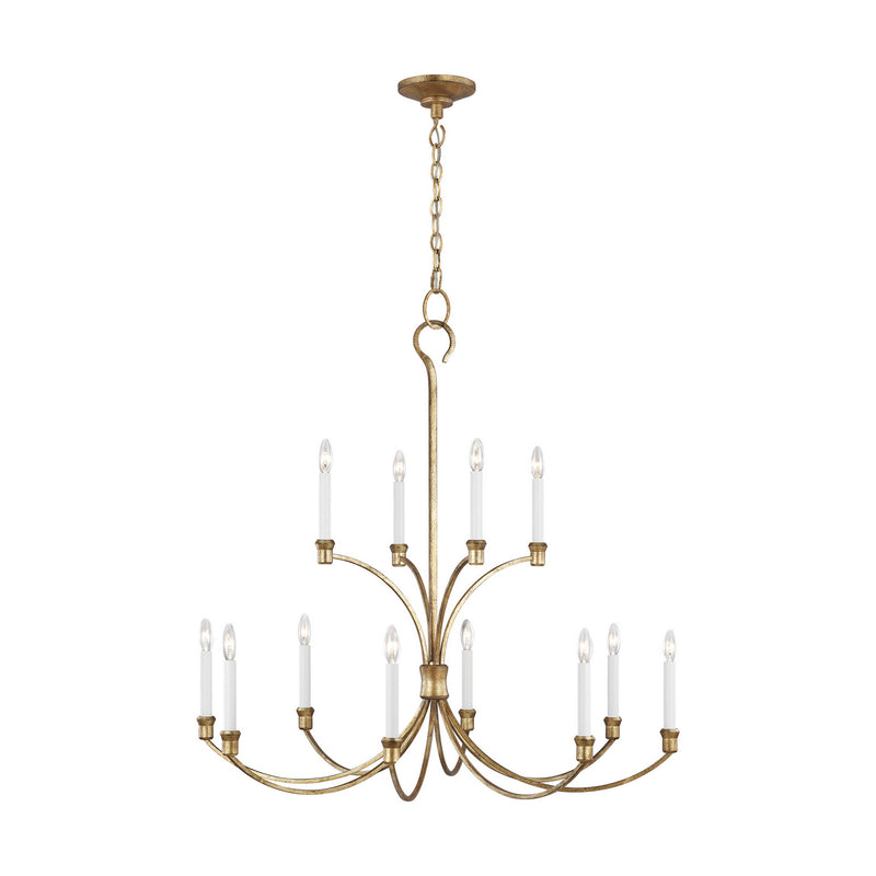 Visual Comfort Studio - CC10712ADB - 12 Light Chandelier - Westerly - Antique Gild