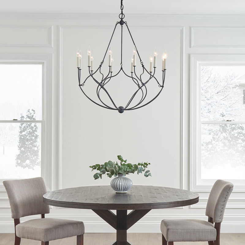 12 Light Chandelier<br /><span style="color:#4AB0CE;">Entrega: 4-10 dias en USA</span><br /><span style="color:#4AB0CE;font-size:60%;">PREGUNTE POR ENTREGA EN PANAMA</span><br />Collection: Richmond<br />Finish: Weathered Galvanized