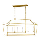 Six Light Linear Lantern<br /><span style="color:#4AB0CE;">Entrega: 4-10 dias en USA</span><br /><span style="color:#4AB0CE;font-size:60%;">PREGUNTE POR ENTREGA EN PANAMA</span><br />Collection: Southold<br />Finish: Burnished Brass