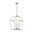 Four Light Lantern<br /><span style="color:#4AB0CE;">Entrega: 6-7 semanas en USA</span><br /><span style="color:#4AB0CE;font-size:60%;">PREGUNTE POR ENTREGA EN PANAMA</span><br />Collection: Stonington<br />Finish: Antique Gild