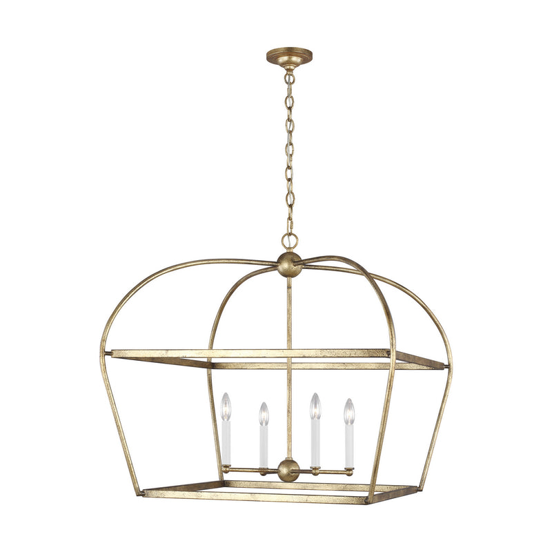 Visual Comfort Studio - CC1114ADB - Four Light Lantern - Stonington - Antique Gild