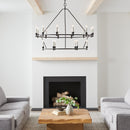 18 Light Chandelier<br /><span style="color:#4AB0CE;">Entrega: 4-10 dias en USA</span><br /><span style="color:#4AB0CE;font-size:60%;">PREGUNTE POR ENTREGA EN PANAMA</span><br />Collection: Keystone<br />Finish: Aged Iron