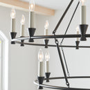 18 Light Chandelier<br /><span style="color:#4AB0CE;">Entrega: 4-10 dias en USA</span><br /><span style="color:#4AB0CE;font-size:60%;">PREGUNTE POR ENTREGA EN PANAMA</span><br />Collection: Keystone<br />Finish: Aged Iron