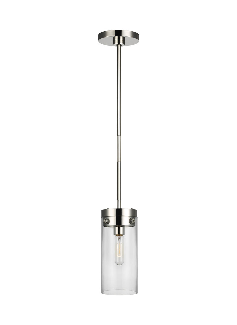 One Light Pendant<br /><span style="color:#4AB0CE;">Entrega: 4-10 dias en USA</span><br /><span style="color:#4AB0CE;font-size:60%;">PREGUNTE POR ENTREGA EN PANAMA</span><br />Collection: Garrett<br />Finish: Polished Nickel