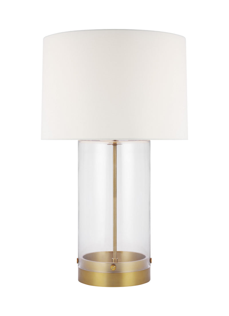 One Light Table Lamp<br /><span style="color:#4AB0CE;">Entrega: 3-4 semanas en USA</span><br /><span style="color:#4AB0CE;font-size:60%;">PREGUNTE POR ENTREGA EN PANAMA</span><br />Collection: Garrett<br />Finish: Burnished Brass