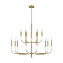 15 Light Chandelier<br /><span style="color:#4AB0CE;">Entrega: 4-10 dias en USA</span><br /><span style="color:#4AB0CE;font-size:60%;">PREGUNTE POR ENTREGA EN PANAMA</span><br />Collection: Brianna<br />Finish: Burnished Brass