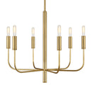 Six Light Chandelier<br /><span style="color:#4AB0CE;">Entrega: 4-10 dias en USA</span><br /><span style="color:#4AB0CE;font-size:60%;">PREGUNTE POR ENTREGA EN PANAMA</span><br />Collection: Brianna<br />Finish: Burnished Brass