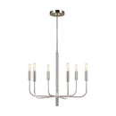 Six Light Chandelier<br /><span style="color:#4AB0CE;">Entrega: 4-10 dias en USA</span><br /><span style="color:#4AB0CE;font-size:60%;">PREGUNTE POR ENTREGA EN PANAMA</span><br />Collection: Brianna<br />Finish: Polished Nickel