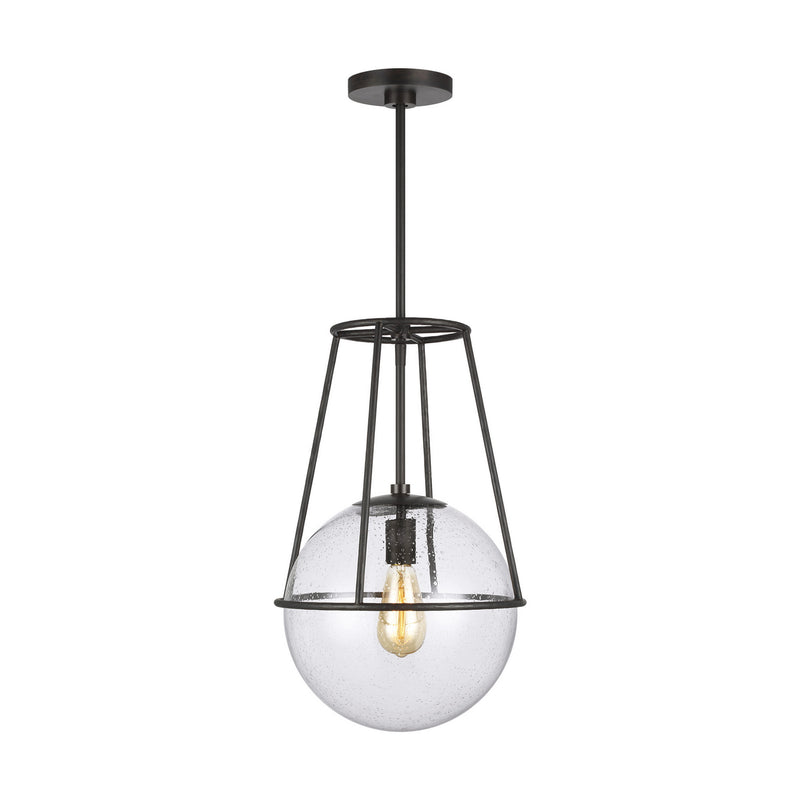 One Light Pendant<br /><span style="color:#4AB0CE;">Entrega: 4-10 dias en USA</span><br /><span style="color:#4AB0CE;font-size:60%;">PREGUNTE POR ENTREGA EN PANAMA</span><br />Collection: Atlas<br />Finish: Aged Iron