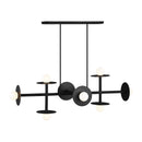 Eight Light Linear Chandelier<br /><span style="color:#4AB0CE;">Entrega: 4-10 dias en USA</span><br /><span style="color:#4AB0CE;font-size:60%;">PREGUNTE POR ENTREGA EN PANAMA</span><br />Collection: Nodes<br />Finish: Midnight Black