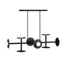 Eight Light Linear Chandelier<br /><span style="color:#4AB0CE;">Entrega: 4-10 dias en USA</span><br /><span style="color:#4AB0CE;font-size:60%;">PREGUNTE POR ENTREGA EN PANAMA</span><br />Collection: Nodes<br />Finish: Midnight Black