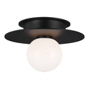 One Light Flush Mount<br /><span style="color:#4AB0CE;">Entrega: 4-10 dias en USA</span><br /><span style="color:#4AB0CE;font-size:60%;">PREGUNTE POR ENTREGA EN PANAMA</span><br />Collection: Nodes<br />Finish: Midnight Black