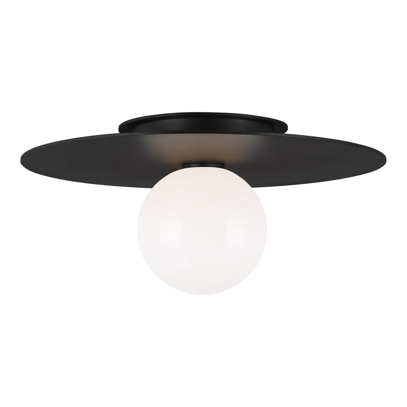 One Light Flush Mount<br /><span style="color:#4AB0CE;">Entrega: 4-10 dias en USA</span><br /><span style="color:#4AB0CE;font-size:60%;">PREGUNTE POR ENTREGA EN PANAMA</span><br />Collection: Nodes<br />Finish: Midnight Black