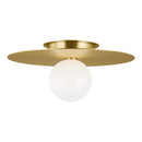 One Light Flush Mount<br /><span style="color:#4AB0CE;">Entrega: 4-10 dias en USA</span><br /><span style="color:#4AB0CE;font-size:60%;">PREGUNTE POR ENTREGA EN PANAMA</span><br />Collection: Nodes<br />Finish: Burnished Brass