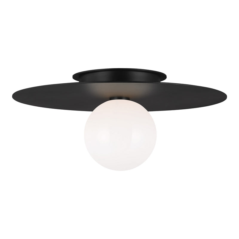 One Light Flush Mount<br /><span style="color:#4AB0CE;">Entrega: 4-10 dias en USA</span><br /><span style="color:#4AB0CE;font-size:60%;">PREGUNTE POR ENTREGA EN PANAMA</span><br />Collection: Nodes<br />Finish: Midnight Black