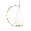One Light Pendant<br /><span style="color:#4AB0CE;">Entrega: 4-10 dias en USA</span><br /><span style="color:#4AB0CE;font-size:60%;">PREGUNTE POR ENTREGA EN PANAMA</span><br />Collection: Gesture<br />Finish: Burnished Brass