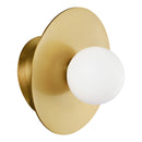 One Light Wall Sconce<br /><span style="color:#4AB0CE;">Entrega: 4-10 dias en USA</span><br /><span style="color:#4AB0CE;font-size:60%;">PREGUNTE POR ENTREGA EN PANAMA</span><br />Collection: Nodes<br />Finish: Burnished Brass