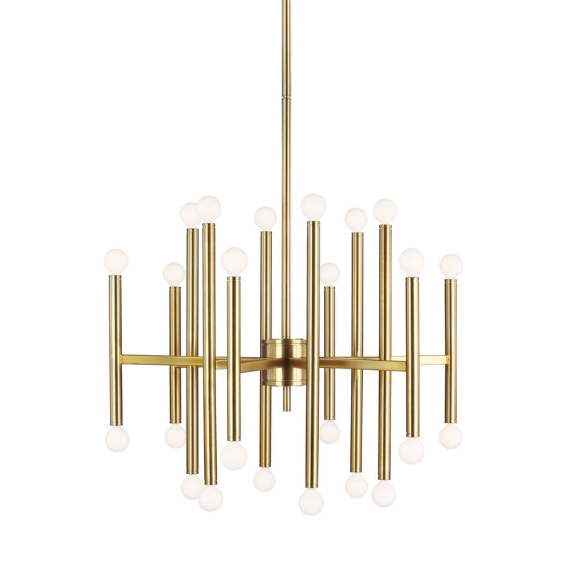 24 Light Chandelier<br /><span style="color:#4AB0CE;">Entrega: 4-10 dias en USA</span><br /><span style="color:#4AB0CE;font-size:60%;">PREGUNTE POR ENTREGA EN PANAMA</span><br />Collection: Beckham Modern<br />Finish: Burnished Brass