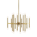 24 Light Chandelier<br /><span style="color:#4AB0CE;">Entrega: 4-10 dias en USA</span><br /><span style="color:#4AB0CE;font-size:60%;">PREGUNTE POR ENTREGA EN PANAMA</span><br />Collection: Beckham Modern<br />Finish: Burnished Brass