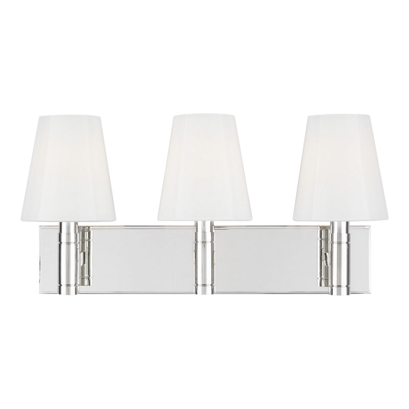 Visual Comfort Studio - TV1033PN - Three Light Vanity - Beckham Classic - Polished Nickel