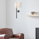 One Light Wall Sconce<br /><span style="color:#4AB0CE;">Entrega: 4-10 dias en USA</span><br /><span style="color:#4AB0CE;font-size:60%;">PREGUNTE POR ENTREGA EN PANAMA</span><br />Collection: Capri<br />Finish: Aged Iron