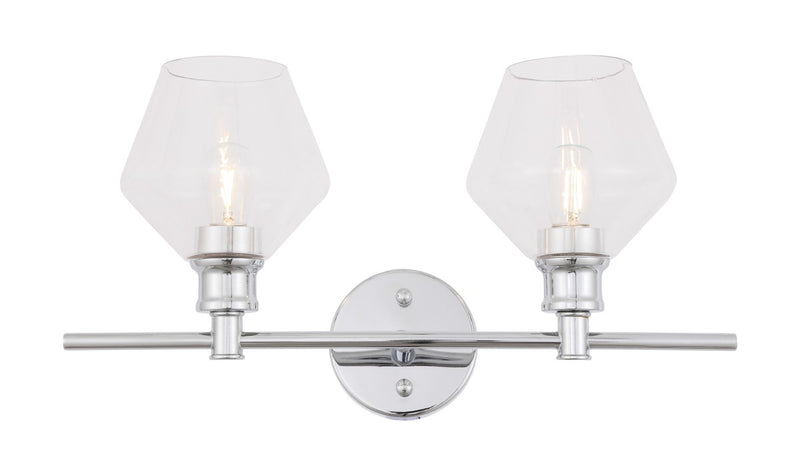 Elegant Lighting - LD2312C - Two Light Wall Sconce - Gene - Chrome