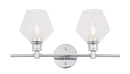 Elegant Lighting - LD2312C - Two Light Wall Sconce - Gene - Chrome