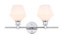 Elegant Lighting - LD2313C - Two Light Wall Sconce - Gene - Chrome