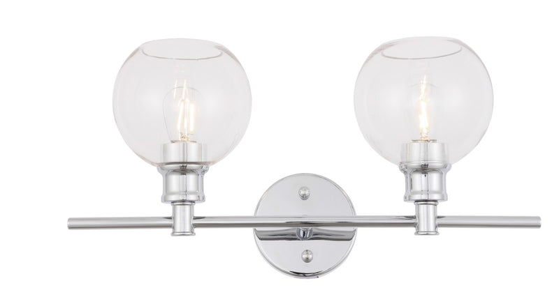 Elegant Lighting - LD2314C - Two Light Wall Sconce - Collier - Chrome