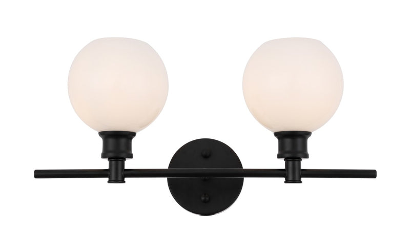 Elegant Lighting - LD2315BK - Two Light Wall Sconce - Collier - Black