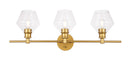Elegant Lighting - LD2316BR - Three Light Wall Sconce - Gene - Brass