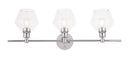 Elegant Lighting - LD2316C - Three Light Wall Sconce - Gene - Chrome