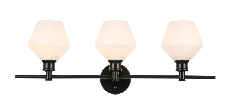 Elegant Lighting - LD2317BK - Three Light Wall Sconce - Gene - Black