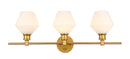 Elegant Lighting - LD2317BR - Three Light Wall Sconce - Gene - Brass