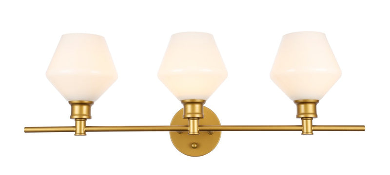 Elegant Lighting - LD2317BR - Three Light Wall Sconce - Gene - Brass