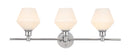 Elegant Lighting - LD2317C - Three Light Wall Sconce - Gene - Chrome
