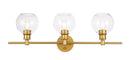 Elegant Lighting - LD2318BR - Three Light Wall Sconce - Collier - Brass