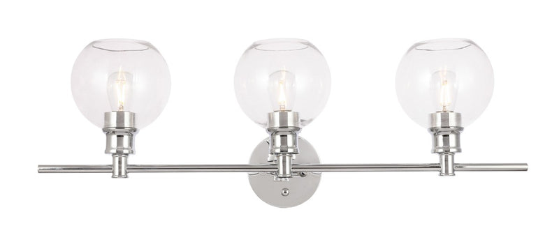 Elegant Lighting - LD2318C - Three Light Wall Sconce - Collier - Chrome