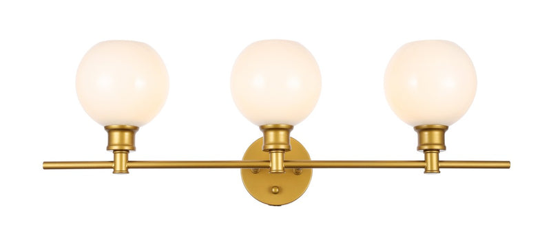 Elegant Lighting - LD2319BR - Three Light Wall Sconce - Collier - Brass