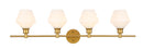 Elegant Lighting - LD2321BR - Four Light Wall Sconce - Gene - Brass