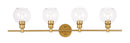 Elegant Lighting - LD2322BR - Four Light Wall Sconce - Collier - Brass