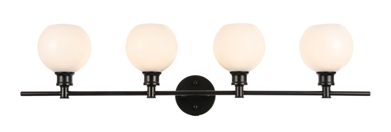 Elegant Lighting - LD2323BK - Four Light Wall Sconce - Collier - Black