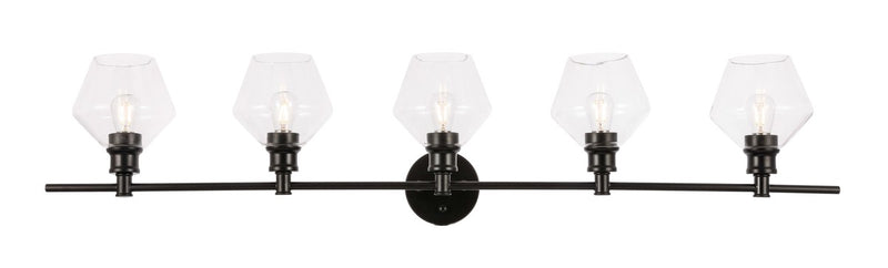 Elegant Lighting - LD2324BK - Five Light Wall Sconce - Gene - Black