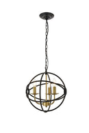 Elegant Lighting - LD4006D14BRD - Three Light Pendant - Octavia - brass